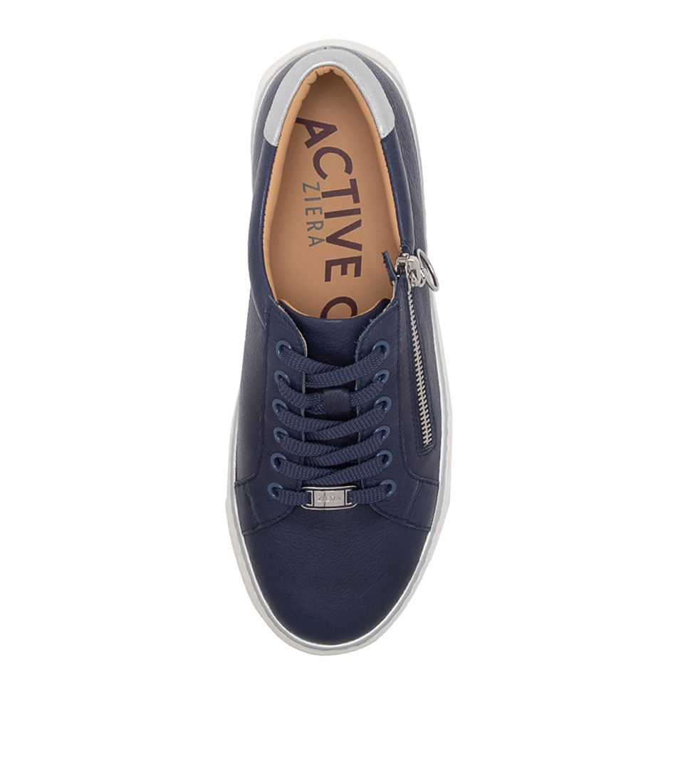 ZIERA PAMELA NAVY SILVER - Women sneakers - Collective Shoes 