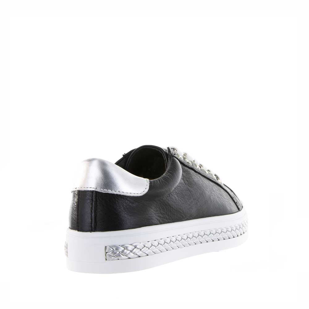 Alfie & Evie Plant Black Silver - Women sneakers - Collective Shoes 