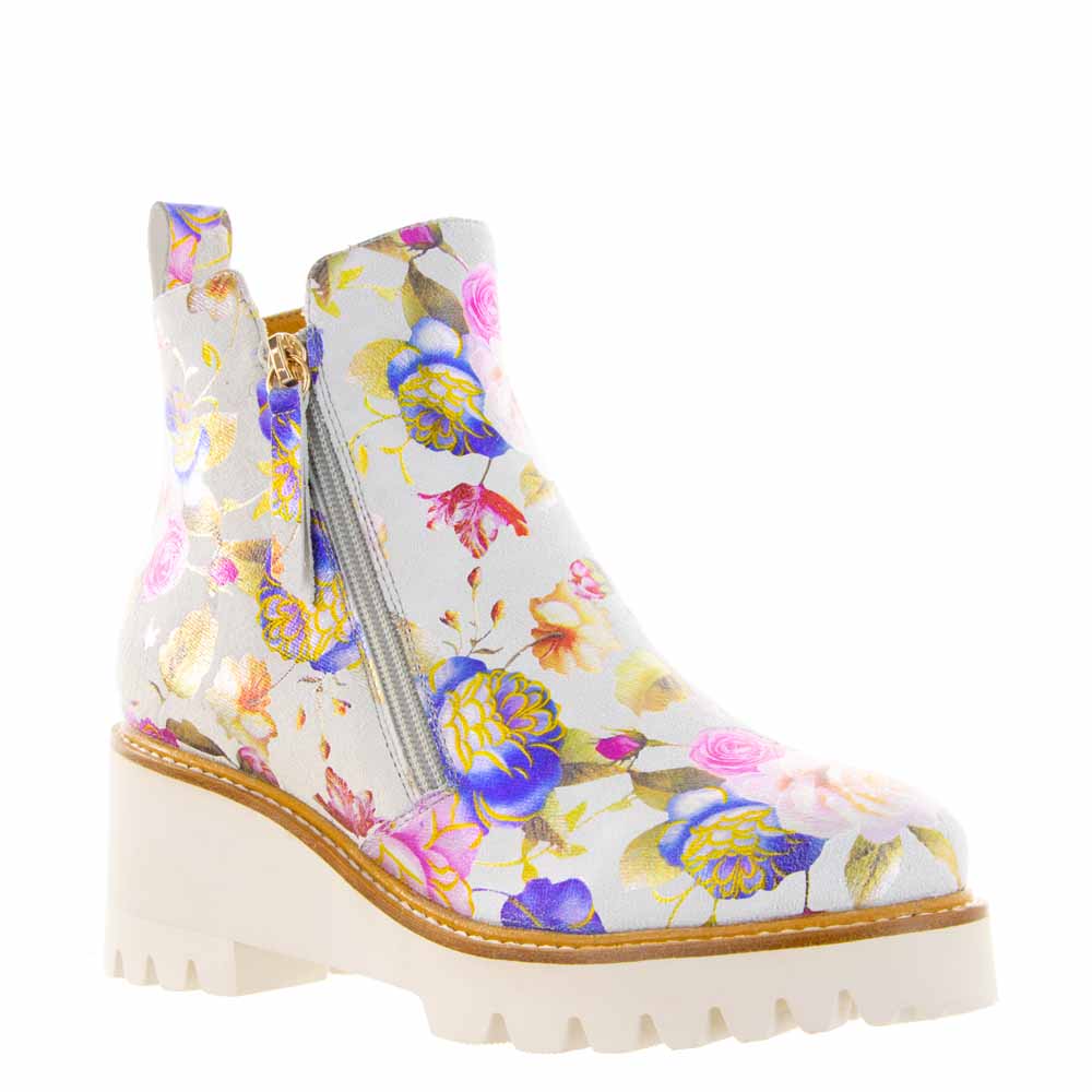 BRESLEY PLAZA WHITE GARDEN - Women Boots - Collective Shoes 