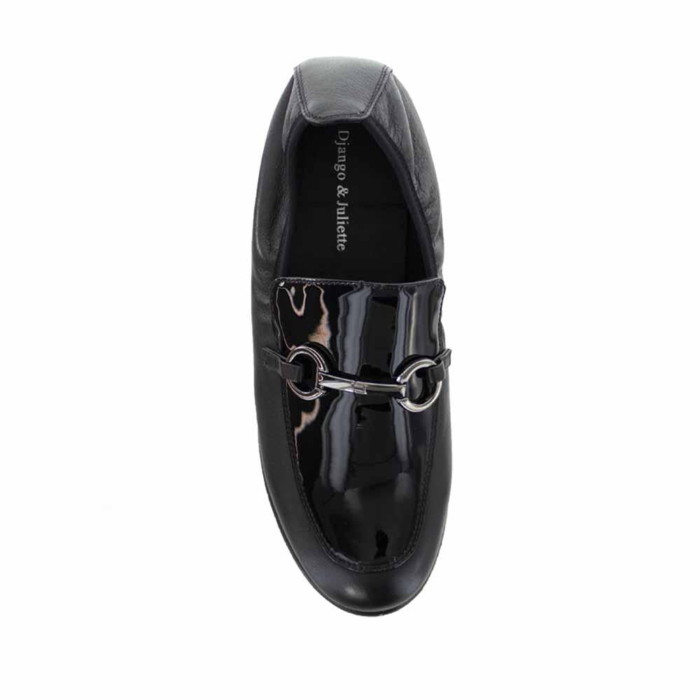 DJANGO & JULIETTE RHODES BLACK PATENT - Women Casuals - Collective Shoes 