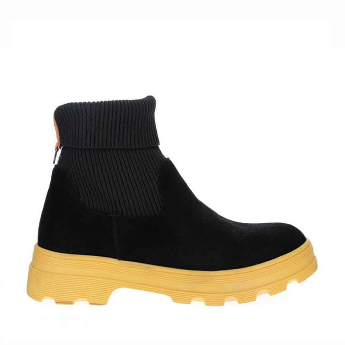 LESANSA RIDGE BLACK/MUSTARD - Women Boots - Collective Shoes 