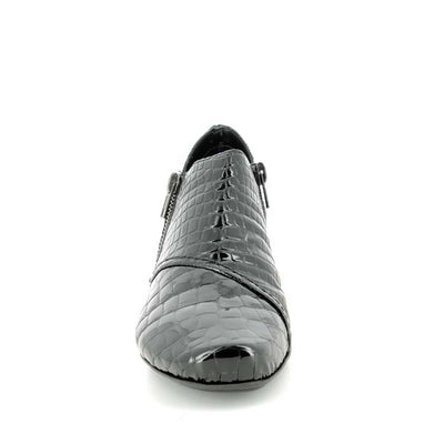 RIEKER 53851-01 BLACK CROC - Women Boots - Collective Shoes 