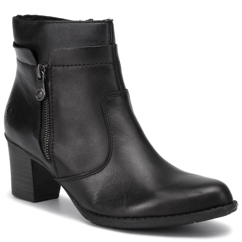 RIEKER Z7670/00 BLACK - Women Boots - Collective Shoes 