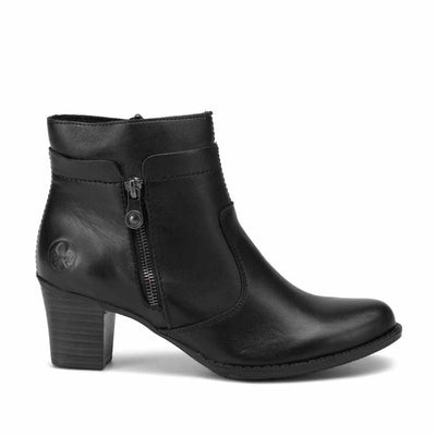 RIEKER Z7670/00 BLACK - Women Boots - Collective Shoes 