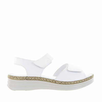 Cabello Rosie White - Women Sandals - Collective Shoes 