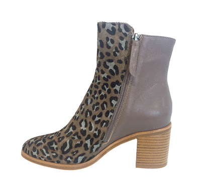 Bresley Saben Taupe Leopard - Collective Shoes 
