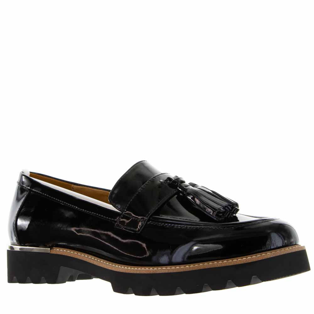 LESANSA SHEREN BLACK PATENT - Women Slip-ons - Collective Shoes 