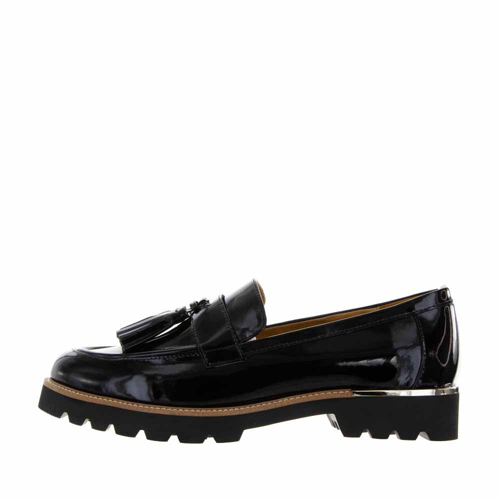 LESANSA SHEREN BLACK PATENT - Women Slip-ons - Collective Shoes 