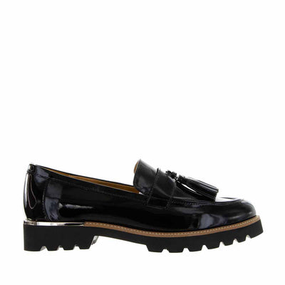 LESANSA SHEREN BLACK PATENT - Women Slip-ons - Collective Shoes 