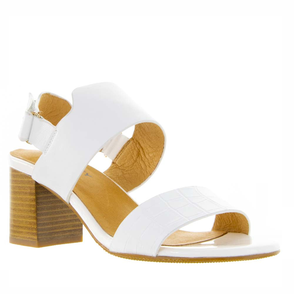 Bresley Signal White Multi - Women Heels - Collective Shoes 