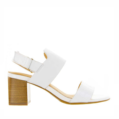 Bresley Signal White Multi - Women Heels - Collective Shoes 