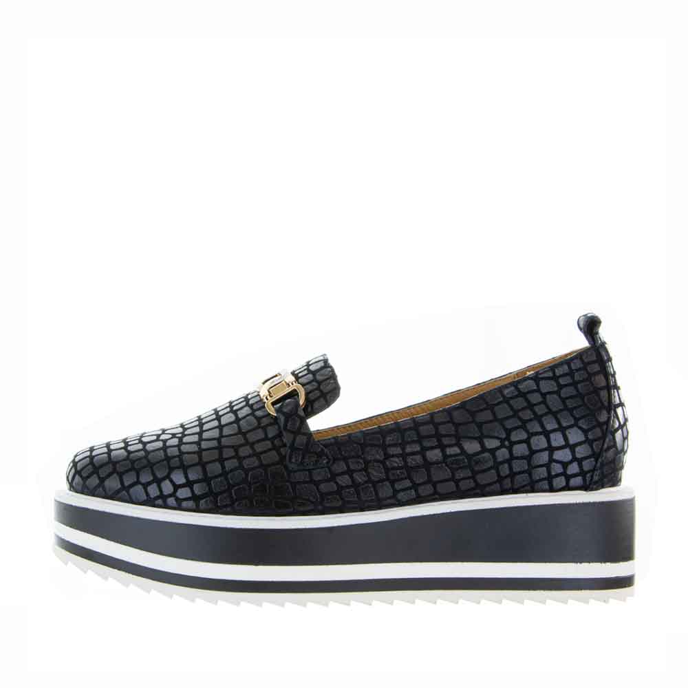 BRESLEY SKEETER BLACK CR - Women Slip On - Collective Shoes 