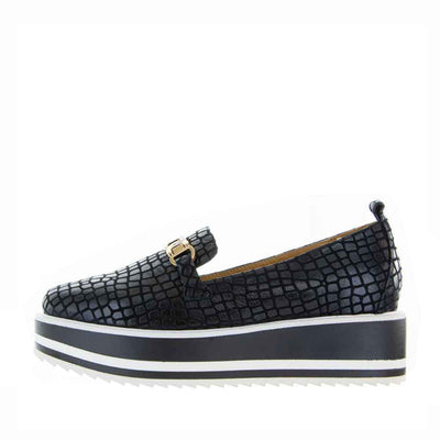 BRESLEY SKEETER BLACK CR - Women Slip On - Collective Shoes 