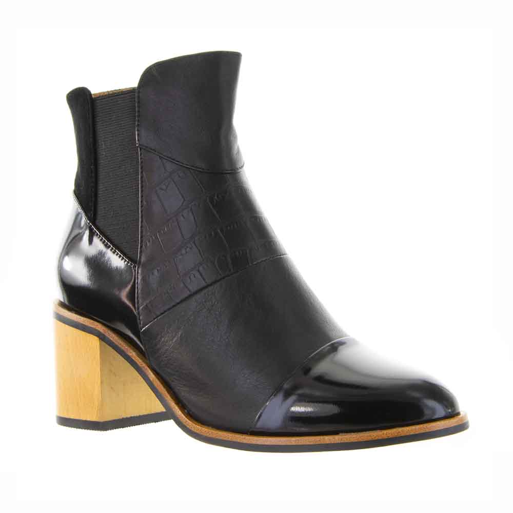 BRESLEY SOHOT BLACK CROC - Women Boots - Collective Shoes 