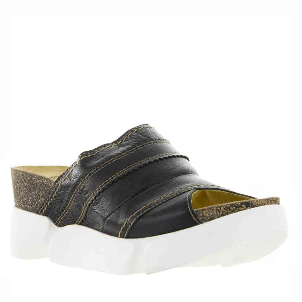 FLY LONDON SUZE BLACK - Women Slip On - Collective Shoes 