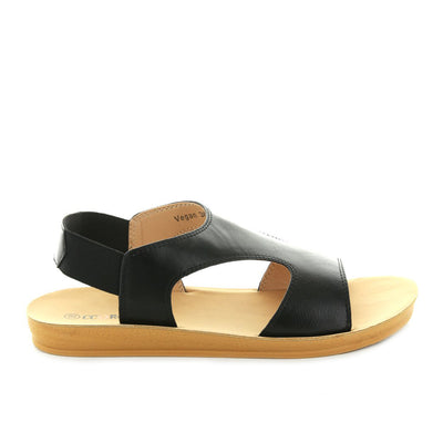 CC RESORTS VEGAN BLACK - Women Sandals - Collective Shoes 