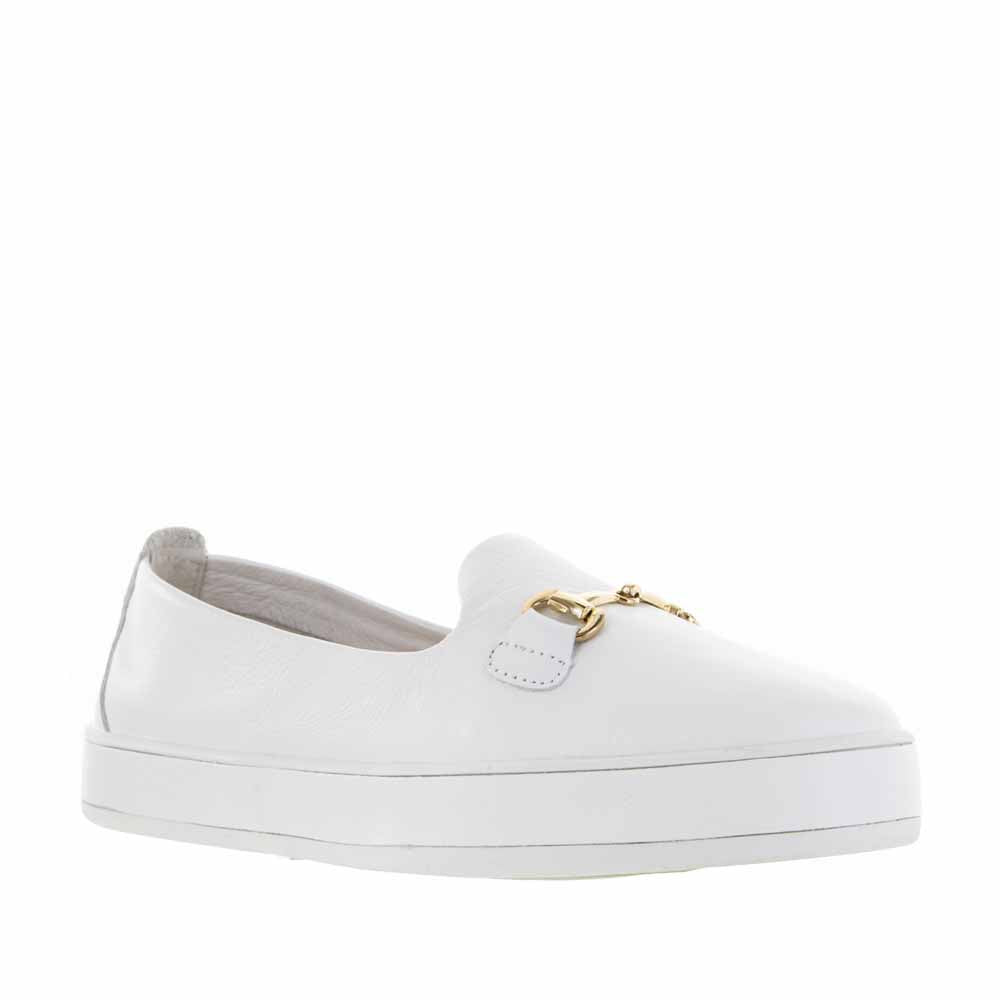 Alfie & Evie Wax White - Women Loafers - Collective Shoes 