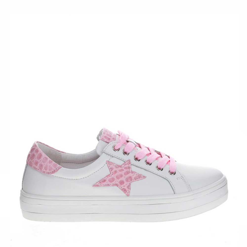 LE SANSA SAVIS WHITE/PINK CROC - Women Sneakers - Collective Shoes 