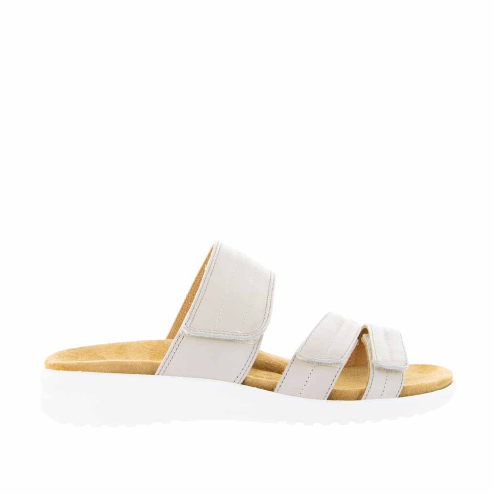 ZIERA BARBRA STONE WHITE SOLE - Women Slip On - Collective Shoes 