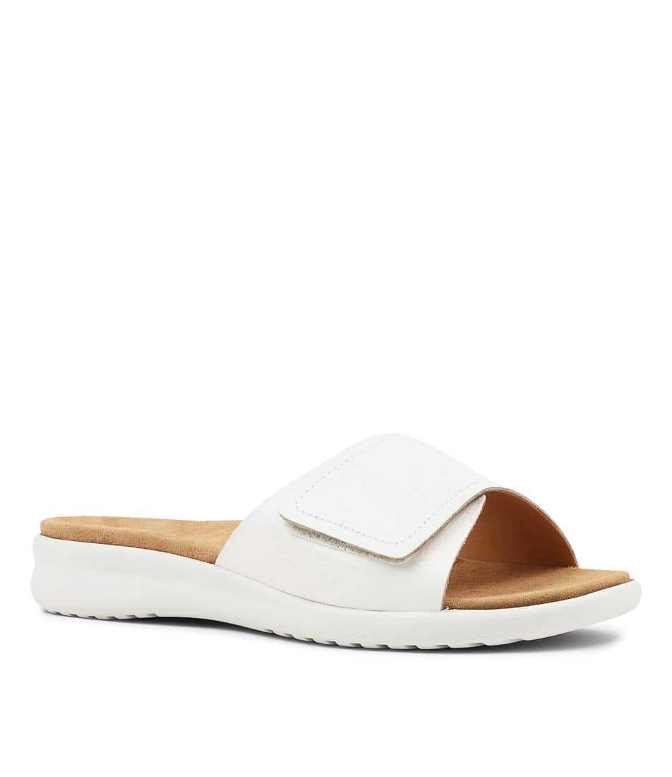 ZIERA BARLAD WHITE - Women Slides - Collective Shoes 