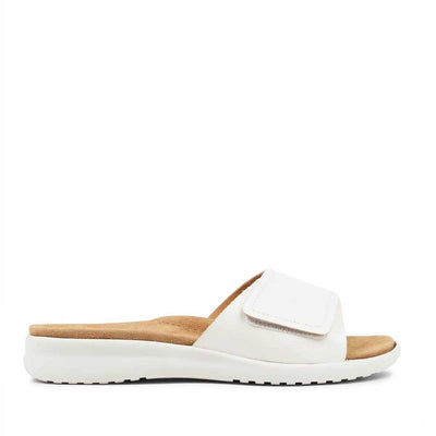 ZIERA BARLAD WHITE - Women Slides - Collective Shoes 