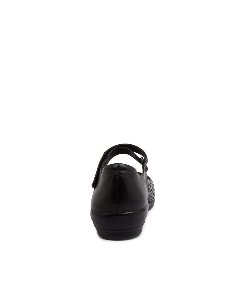 ZIERA DAFFODIL BLACK - Women Sandals - Collective Shoes 